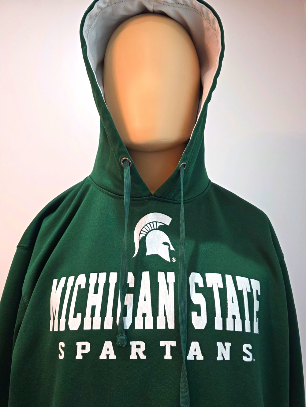 Michigan State Spartans Hoodie Mens XL Green Campus Heritage Pullover MSU